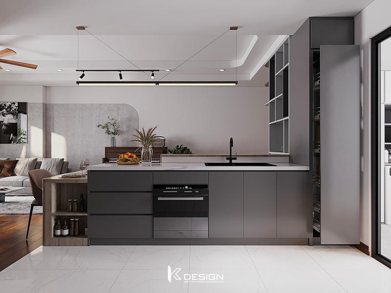 Tổng hợp những mẫu thiết kế bếp chung cư tiện nghi, hiện đại nhất - KDesign