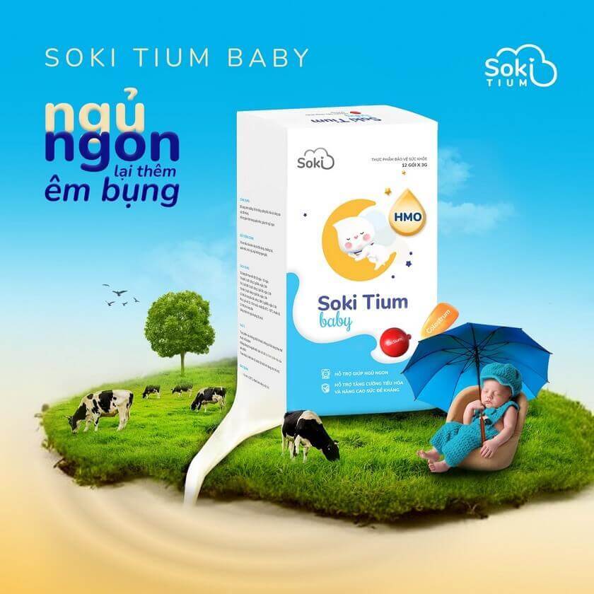 Review Soki Tium Baby giúp trẻ ngủ ngon, giảm quấy khóc