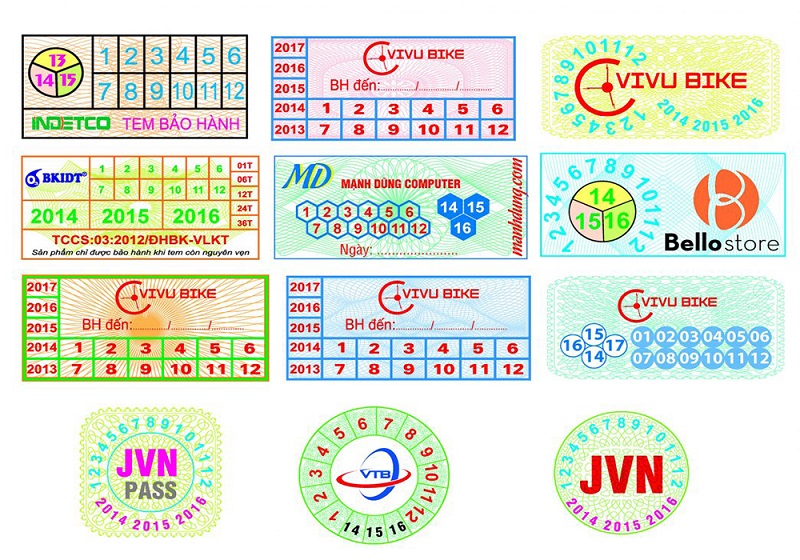 Lưu ý về tính chất của loại tem vỡ in sẵn khi sử dụng - Danh thiếp - Name card - Card Visit - Mạc áo - Thẻ treo