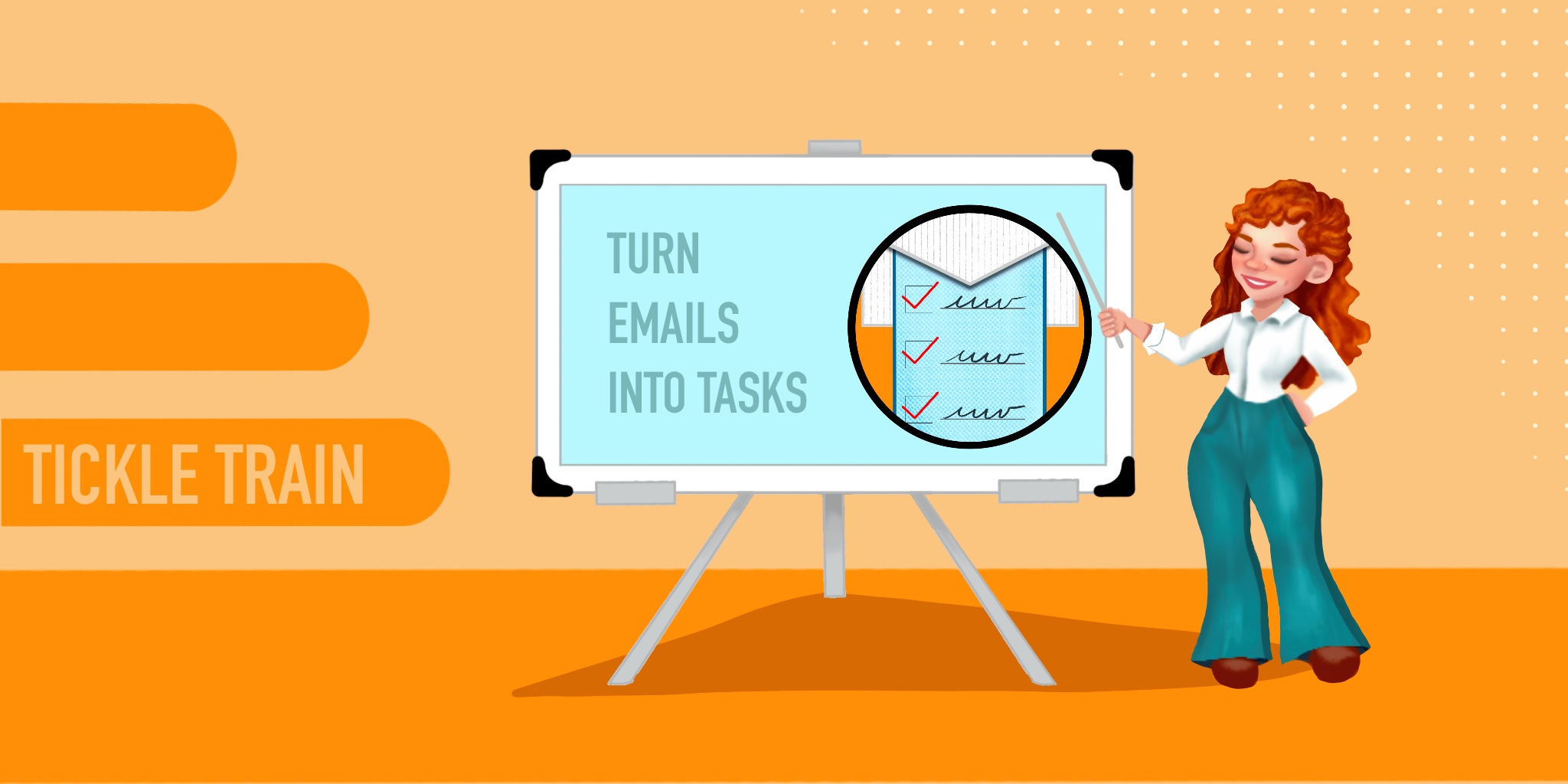 Turn Email into tasks with TickleTrain - Email to tasks converter tool