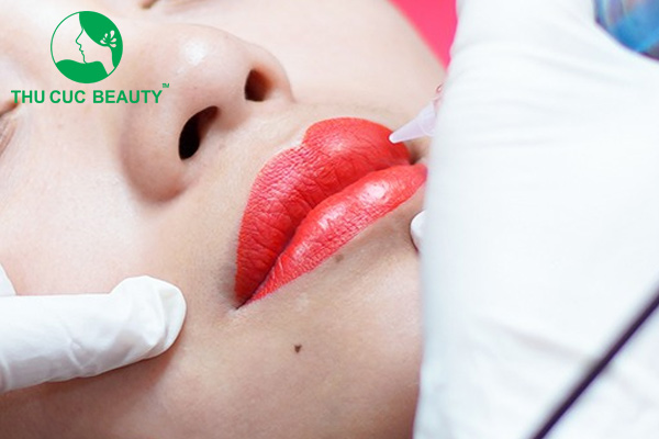 Quy trình lên màu sau khi phun môi - Thu Cúc Sài Gòn