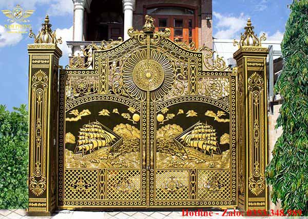 10+ Mẫu cổng thuận buồm xuôi gió đẹp nhất 2023