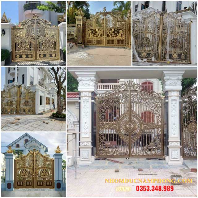 [Báo giá] 1000+ mẫu cửa cổng nhôm đúc đẹp, cao cấp nhất 2023