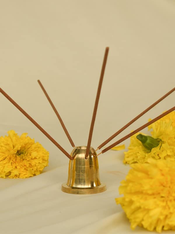 Buy 100% Pure Brass Trumbler Agarbatti Stand - Anahata Organic