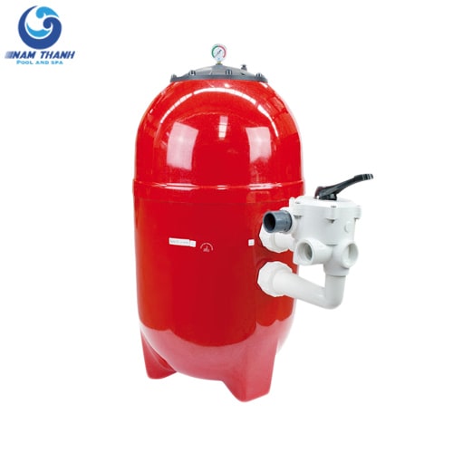 Bình lọc cát bể bơi Kripsol Cordoba màu đỏ, van ngang