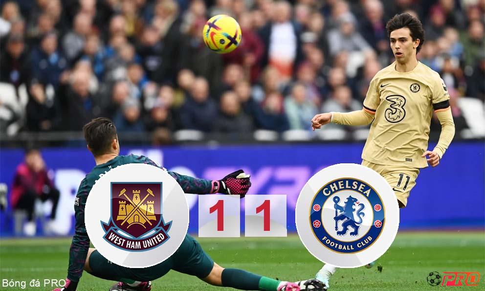 West Ham 1-1 Chelsea: Tranh cãi quả penalty