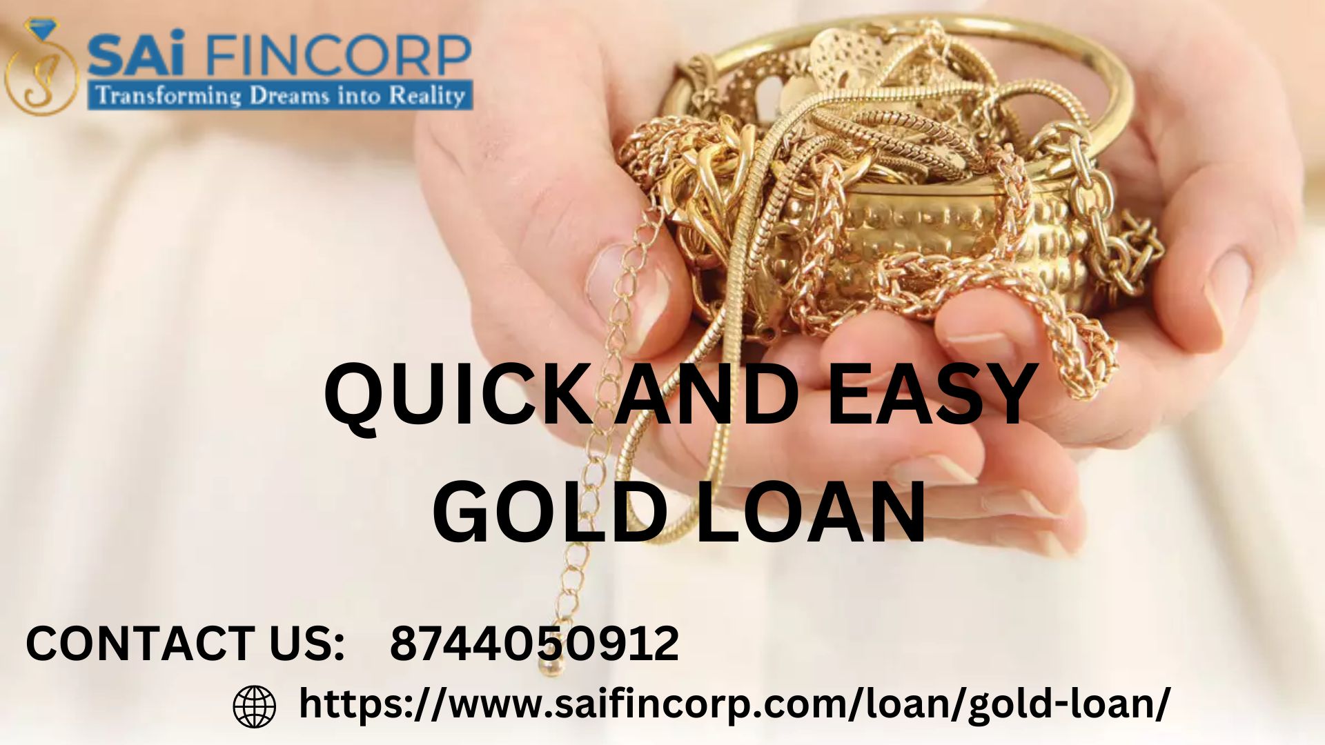 Quick and Easy Gold Loan | Sai Fincorp | Just Finder