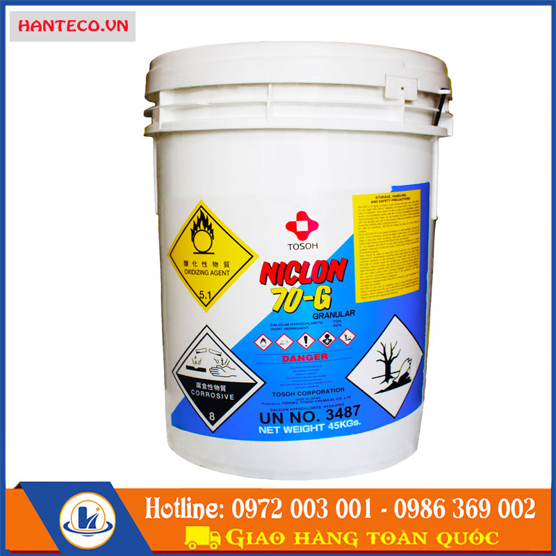 Hóa chất Chlorine Niclon Nhật Bản chính hiệu Tosoh
