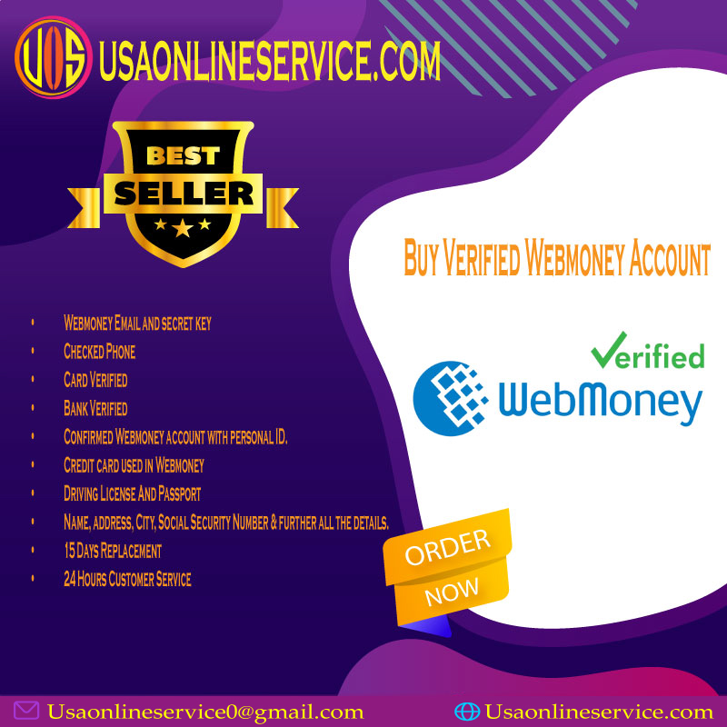 Buy Webmoney Account - 100% safe & fully verified