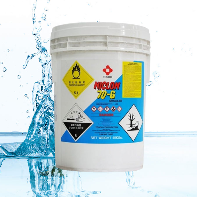 Hoá chất Chlorine Niclon 70G Tosoh Nhật Bản