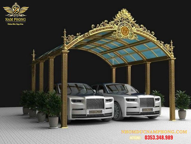 30+ Mẫu giàn nắng, mái che, mái hiên, mái kính nhôm đúc 2023