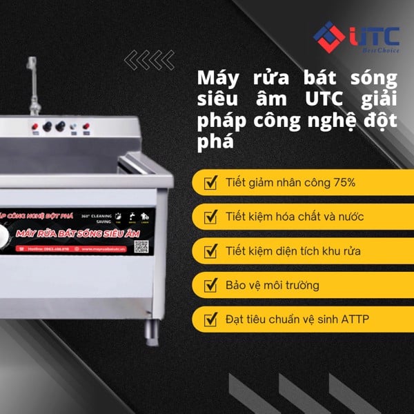 Máy rửa bát siêu âm có tốt không? – Máy Rửa Bát Sóng Siêu Âm UTC