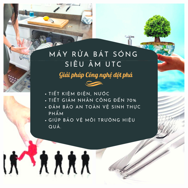 Thương hiệu máy rửa bát UTC có gì đặc biệt? – Máy Rửa Bát Sóng Siêu Âm UTC