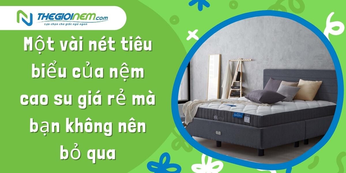 Đại lý bán nệm cao su giá rẻ tại Thuận An - Bình Dương | Nệm Cao Su Thiên Nhiên | Thegioinem.com