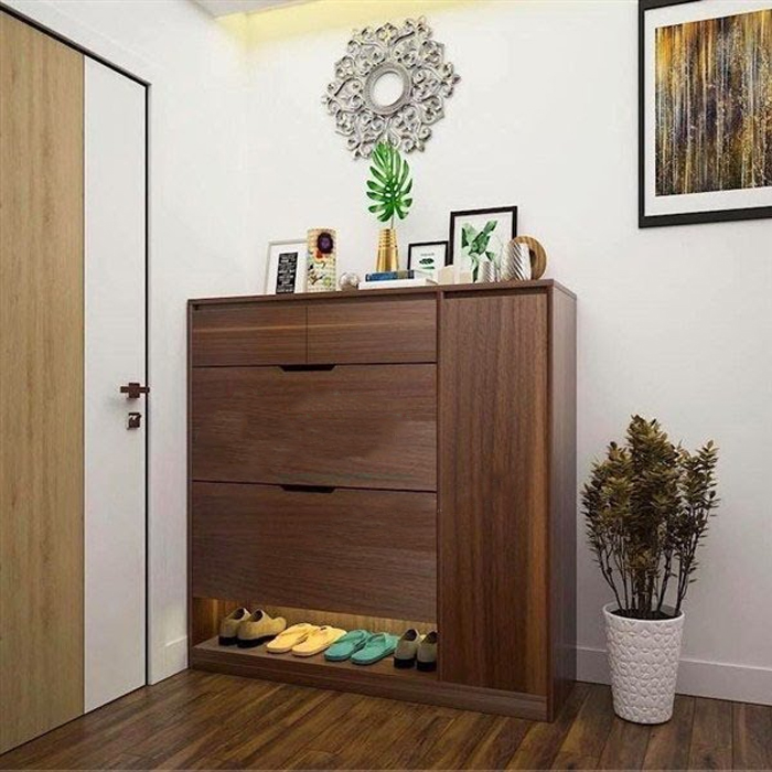 Những mẫu tủ giày thông minh 3 tầng đẹp, sang trọng 2023