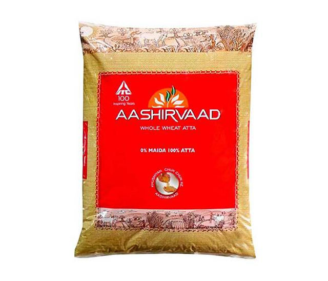 Aashirvaad Whole Wheat Atta 11lb EAN 8901725121129