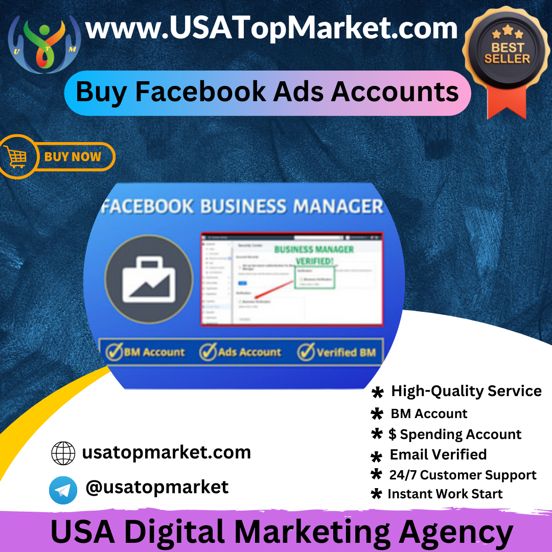 Buy Facebook Ads Accounts - 100% Cheap Verified BM For sale