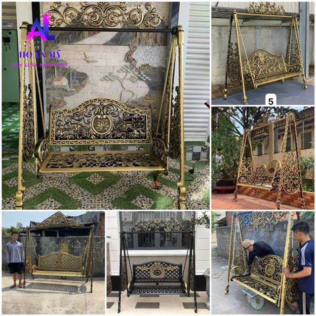 30+ mẫu ghế xích đu nhôm đúc đẹp 2023