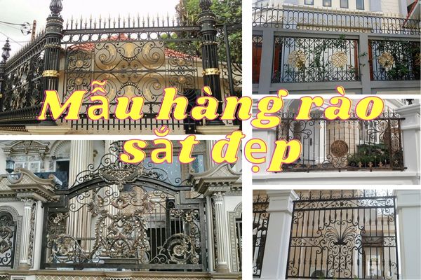 50+ mẫu hàng rào sắt nghệ thuật, sơn tĩnh điện đẹp 2023