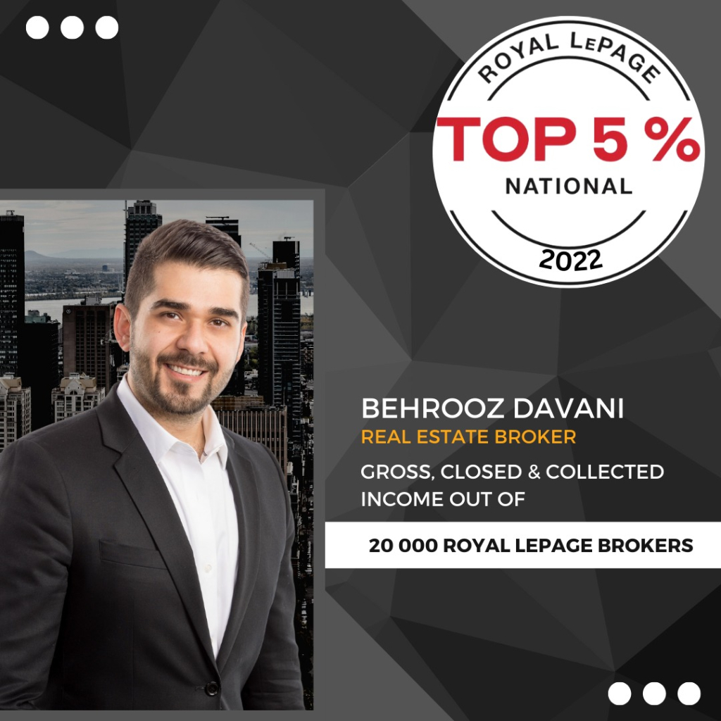 Behrooz Davani in Top 5% Royal Lepage Realtors of 2022 > BEHROOZ DAVANI