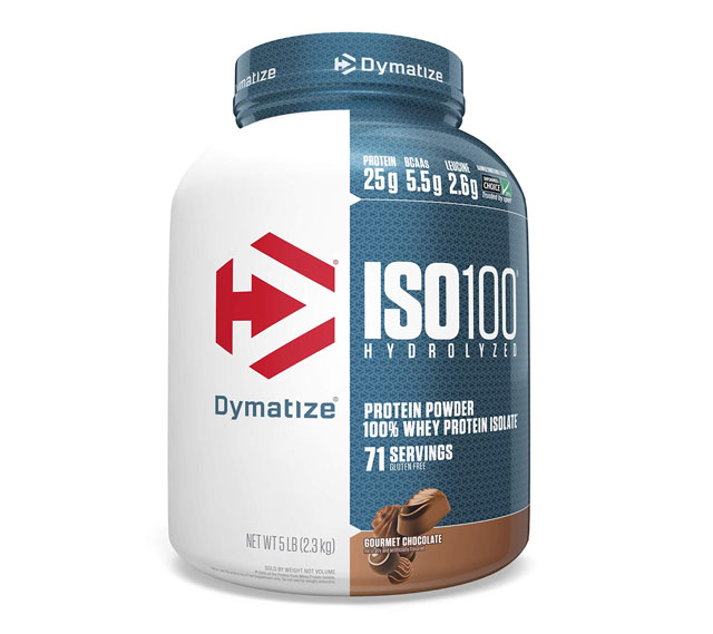 Dymatize ISO 100 Whey Protein Powder Isolate, Gourmet Chocolate, 5 lbs