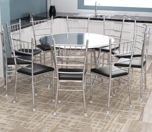 15+ mẫu bàn ghế inox đẹp cho phòng khách, phòng ăn,.. 2023