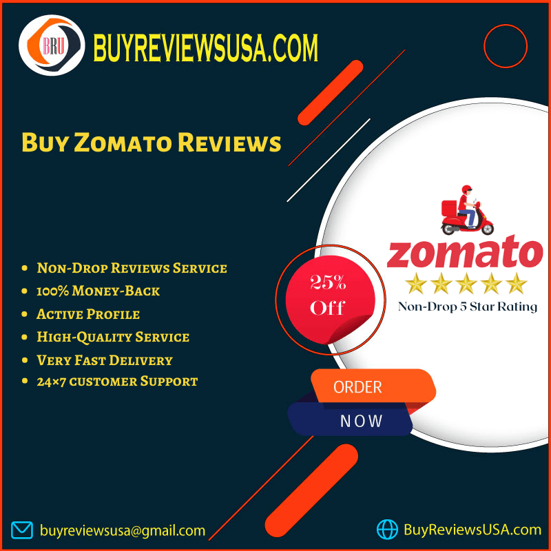 Buy Zomato Reviews - 100% Safe & Permanent 5 Star Rating