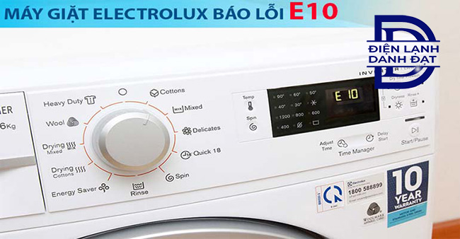 Lỗi E10 máy giặt Electrolux: Nguyên nhân, cách khắc phục tại nhà