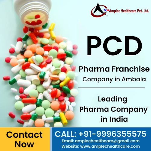 Topmost PCD Pharma Franchise Company in Ambala -  Amplec Heathcare