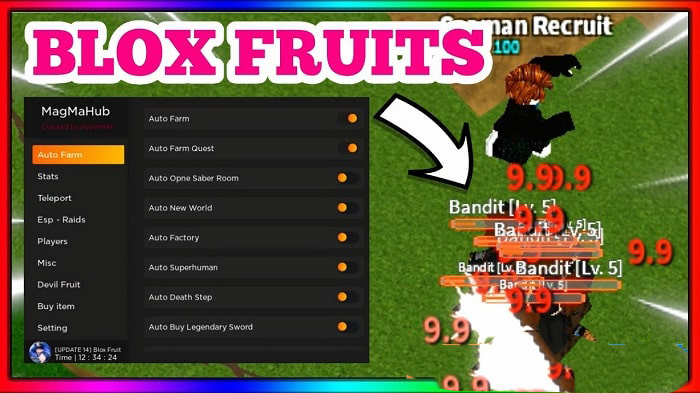 Hack Blox Fruit APK V13 và Hack Update19 (Full Trái Ác Qủy, Tiền, Beli, Auto Farm, Boss, Raid)