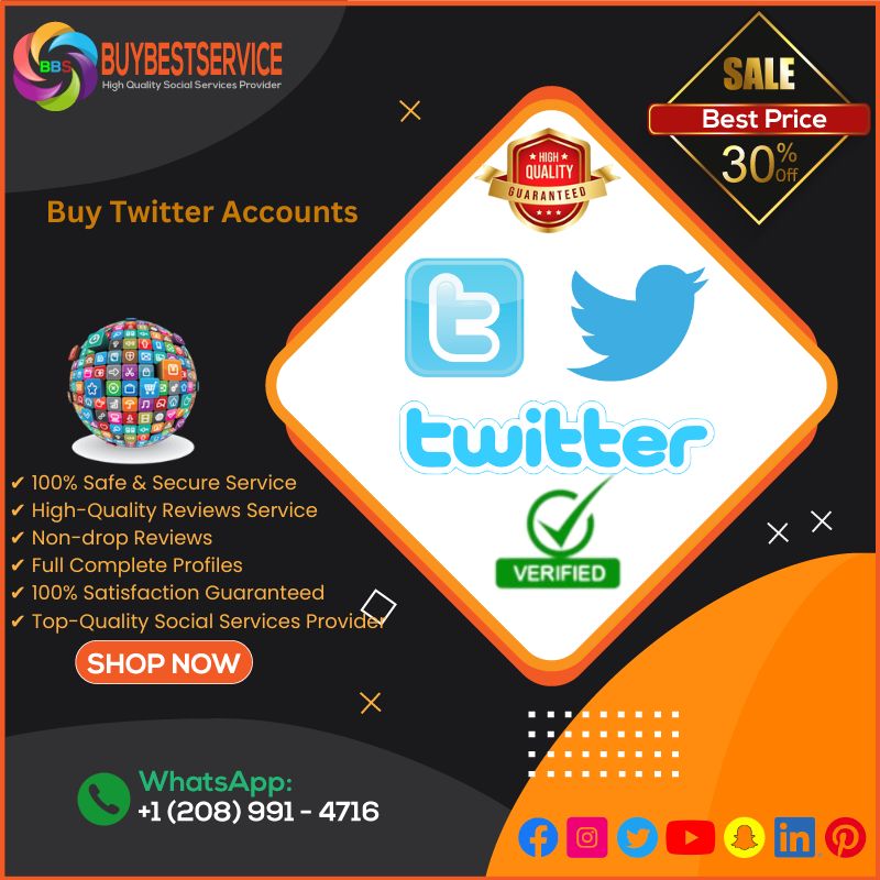 Buy Twitter Accounts - 100% Verified Twitter Accounts