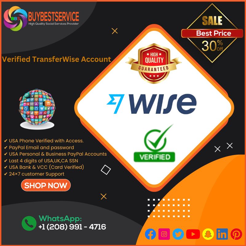 Buy Verified TransferWise Account - 100% USA,UK Wise Account
