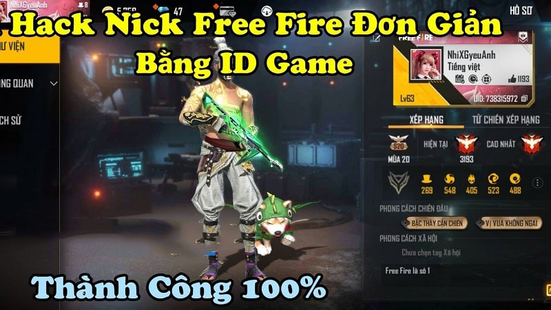 Hướng dẫn cách Hack Acc Free Fire Của Người Khác bằng ID Game