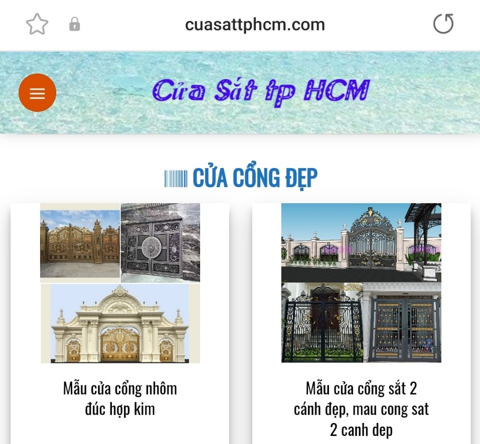 TRANG CHỦ - Cửa Sắt TPHCM cửa sắt thành phố Hồ Chí Minh