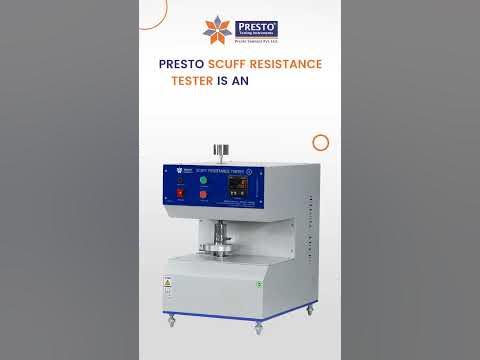 Scuff resistance tester to solve your ink abrasion problems | Presto Group - YouTube
