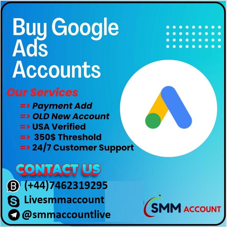 Buy Google Ads Accounts - $350 Threshold Google Adword
