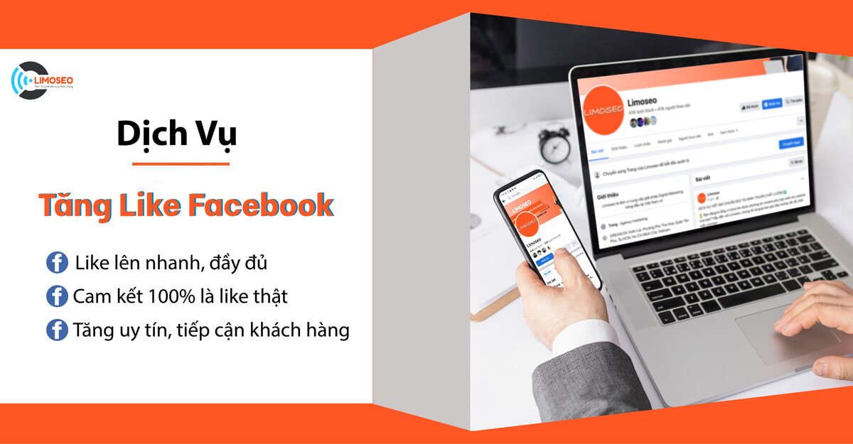 ​Dịch vụ tăng like Facebook Limoseo