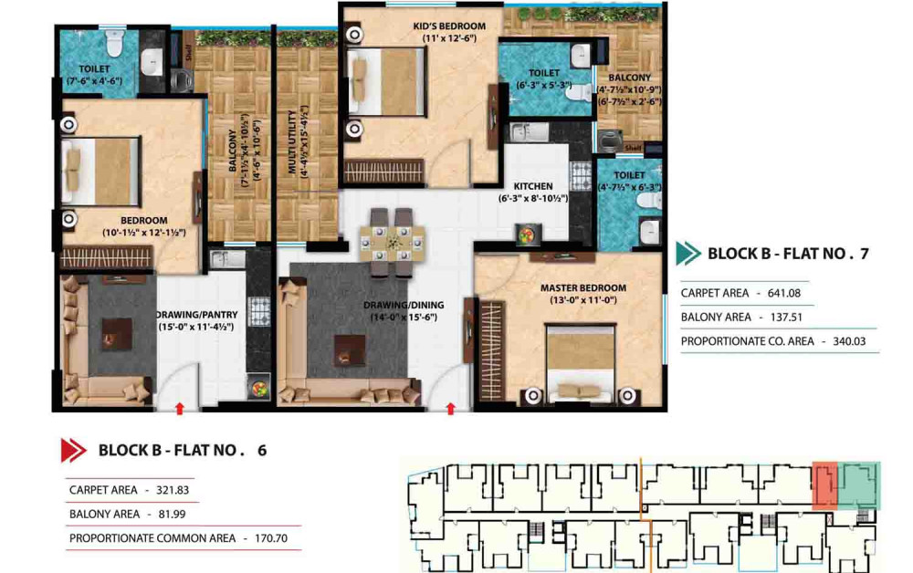 D Terrace Vue Luxury 3 BHK Flats in Mansarovar Jaipur