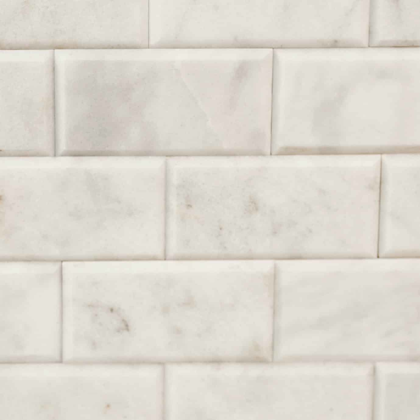 Calacatta White Polished Marble Metro Tiles - Authentic Stone