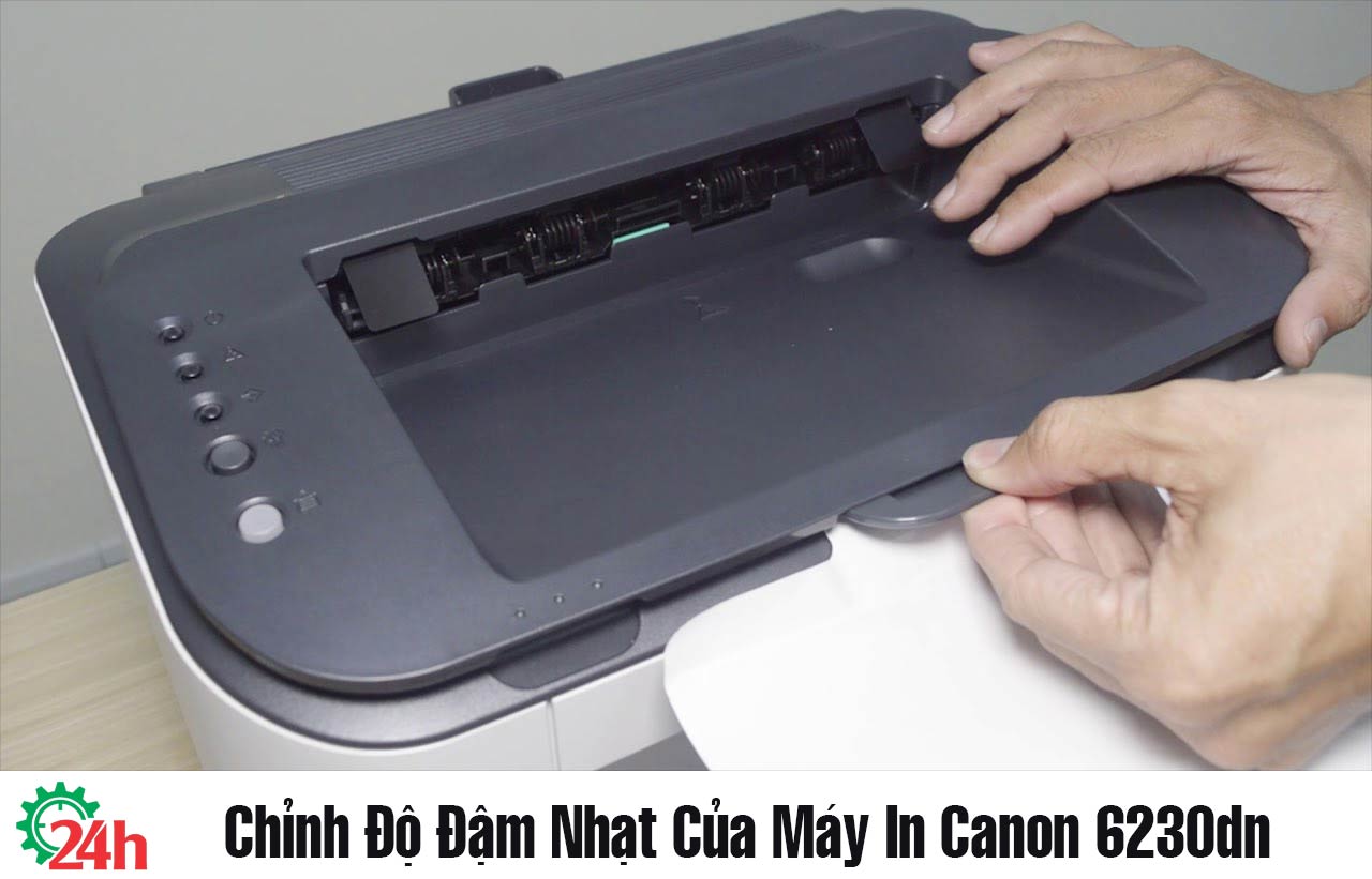 Cách chỉnh độ đậm nhạt của máy in Canon 6230dn hiệu quả