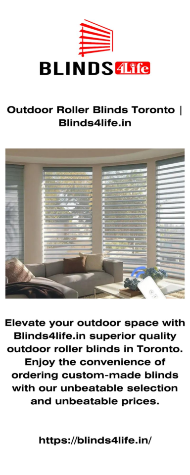 Outdoor Roller Blinds Toronto  Blinds4life.in