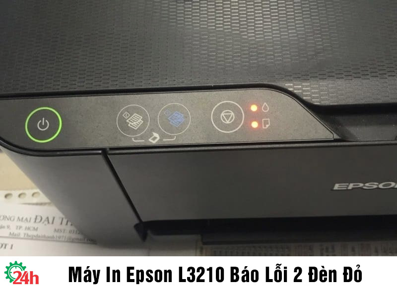 Máy In Epson L3210 Báo Lỗi 2 Đèn Đỏ - Cách Khắc Phục