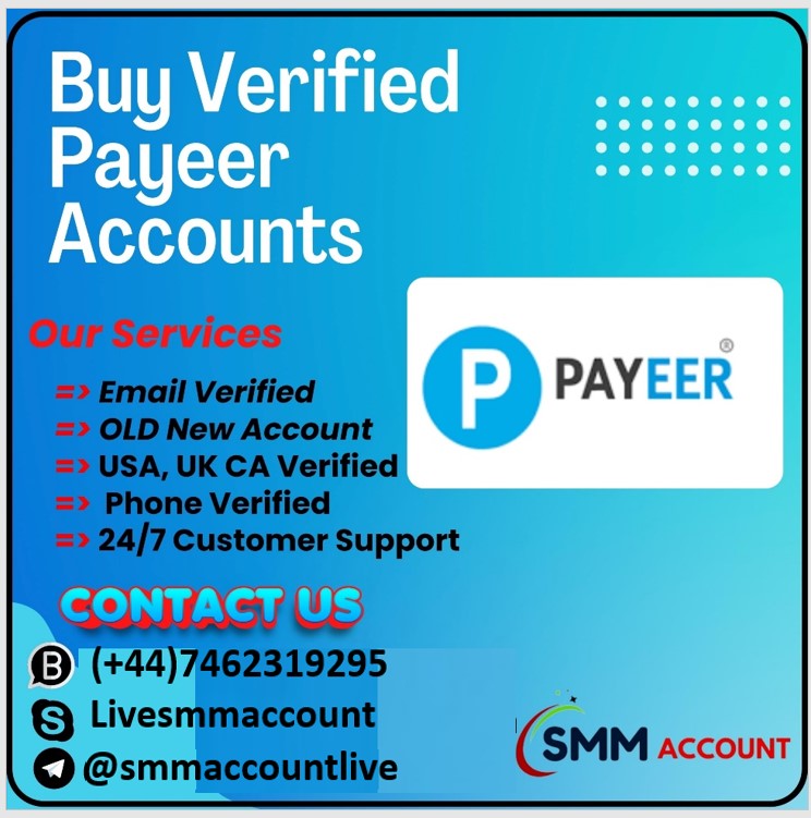 Buy Verified Payeer Accounts - 100% USA UK Verified Account