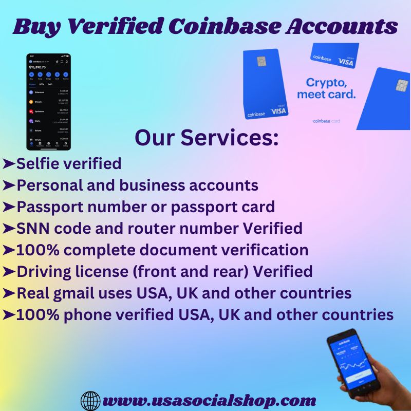 Buy Verified Coinbase Accounts-100% Secure & SSN Verified