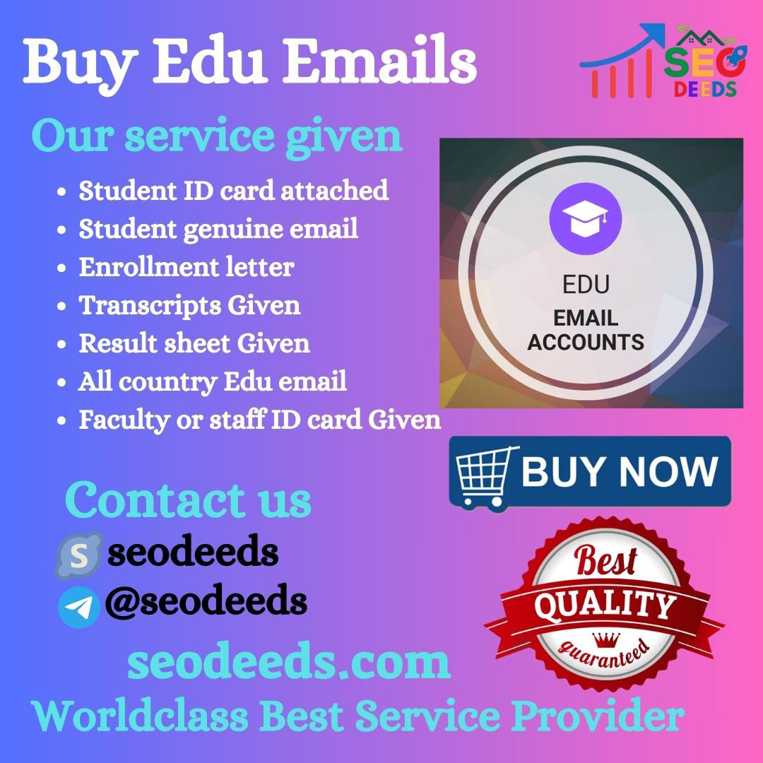 Buy Edu Emails - 100% Verified And Safe Emails