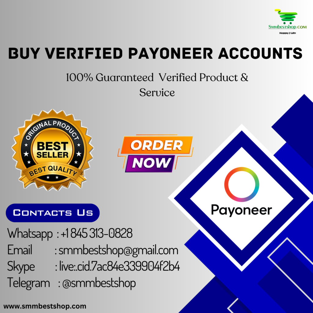Buy Verified Payoneer Accounts - 100% Full Account Verified