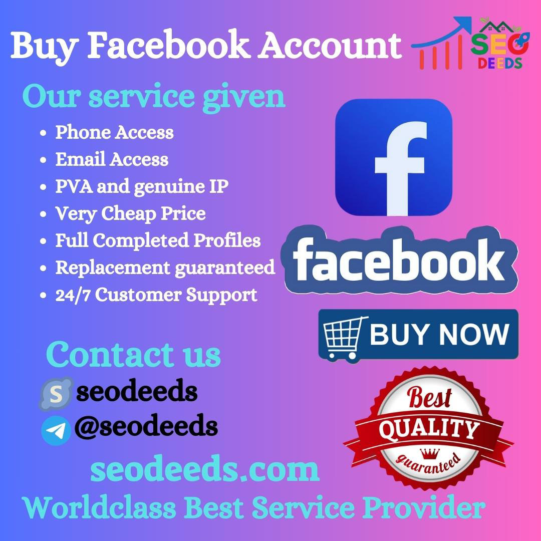 Buy Facebook Accounts - 100% Real Accounts USA/UK/CA/AUS