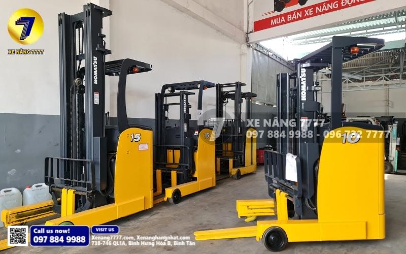 Xe nâng điện đứng lái giá tốt - Xe nâng 7777