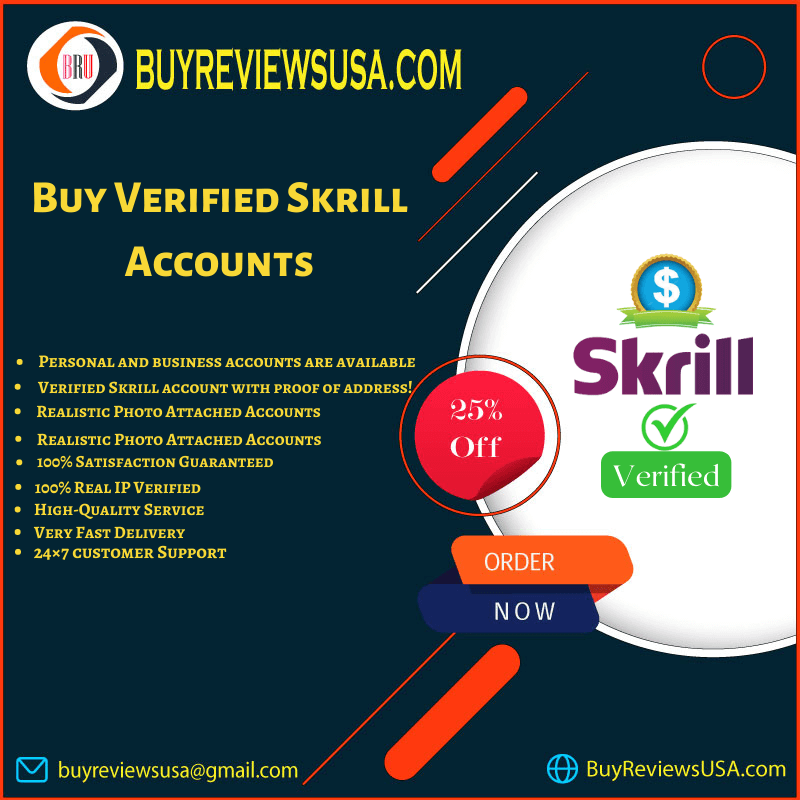 Buy Verified Skrill Accounts - 100% Safe & USA, UK Verified