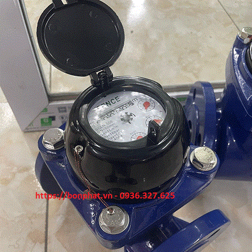 Đồng hồ nước Sence DN80 Qn40 ống phi 90